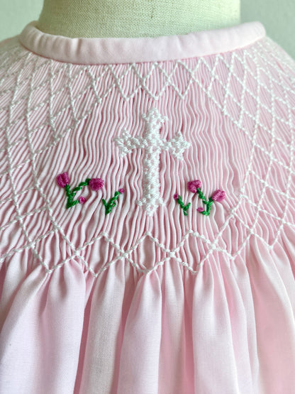 Bishop Cross Smocked Dress