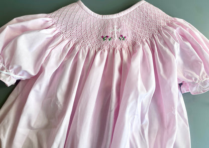 Bishop Cross Smocked Dress