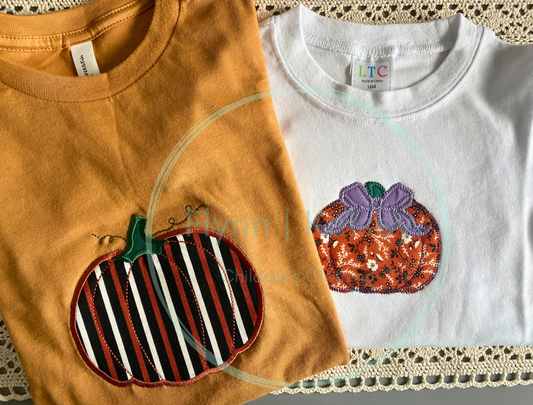 Kids Pumpkin Appliqué