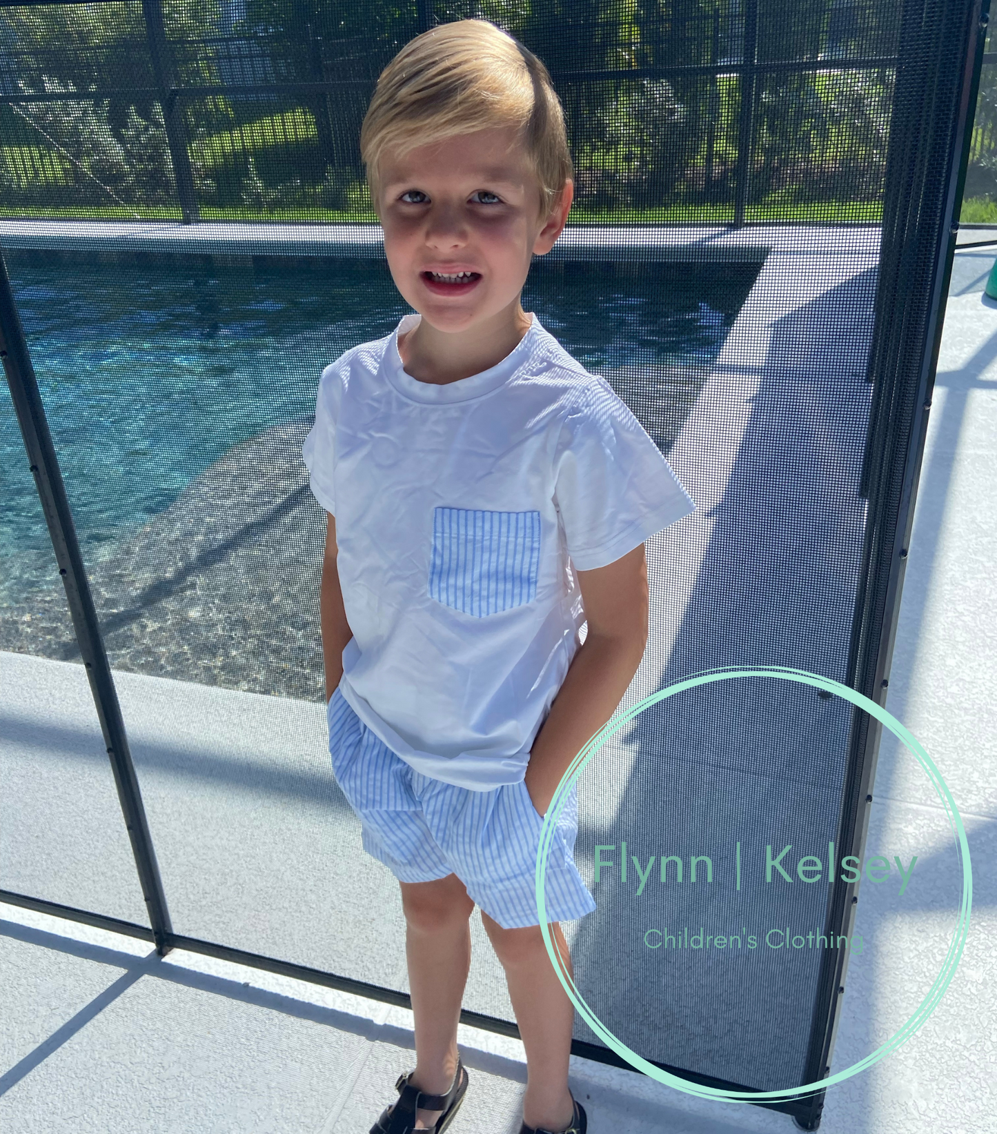 Make It Blue Short Set