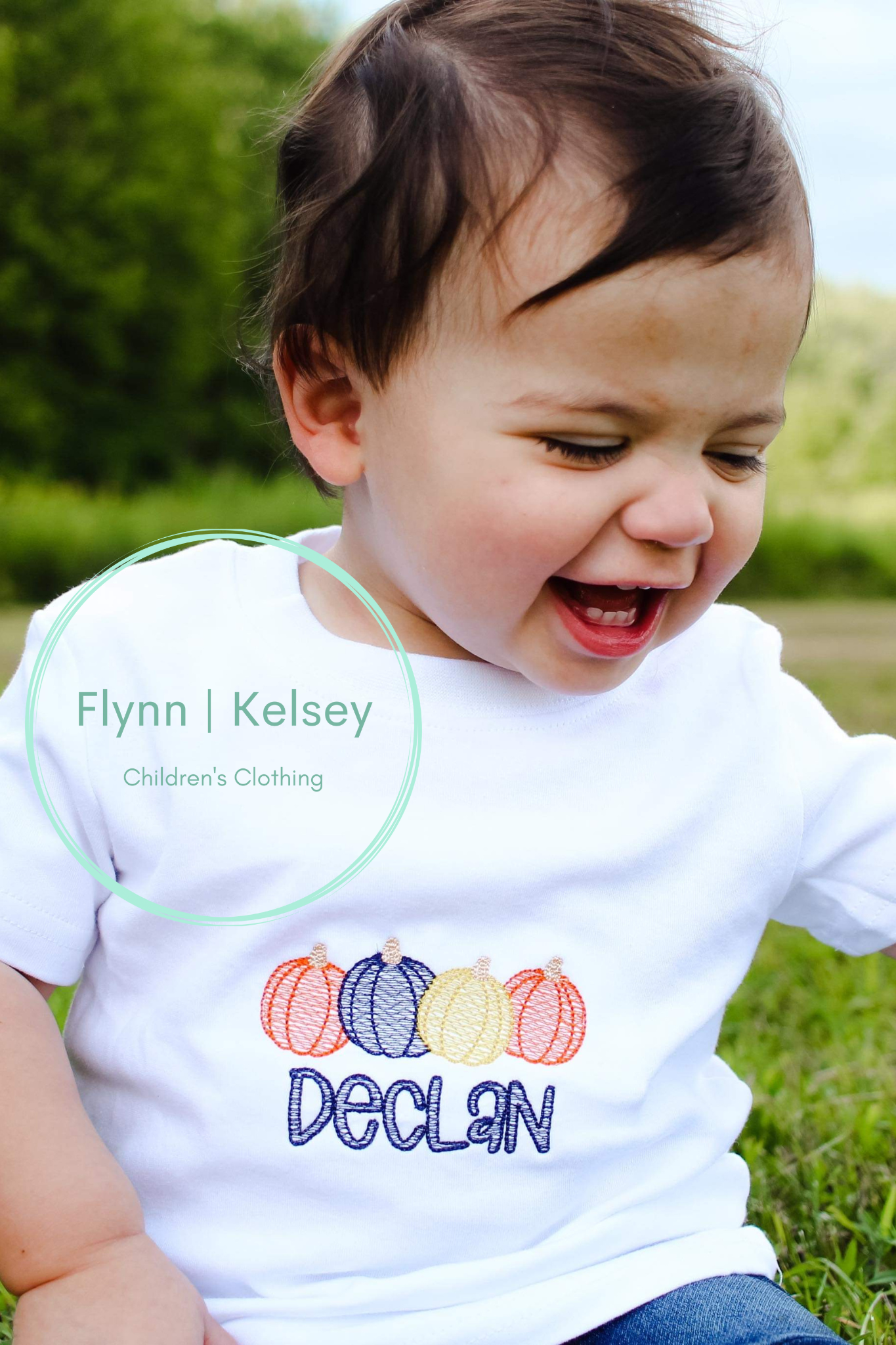 Pumpkin Sketch Embroidered