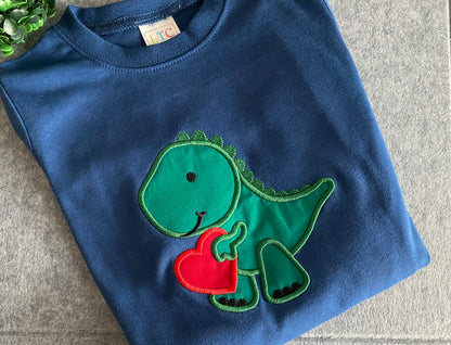Dino Heart Applique Shirt