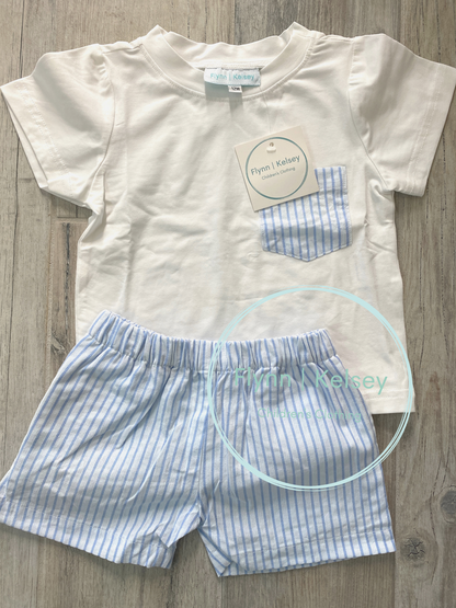 Make It Blue Short Set
